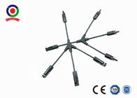 CE IP67 Solar Cable Splitter Coupler 3 in 1  T Branch Connectors Y Type