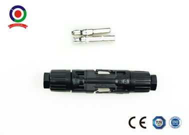 Black Solar Panel Connectors For Outdoor Harsh Environments CE Approved