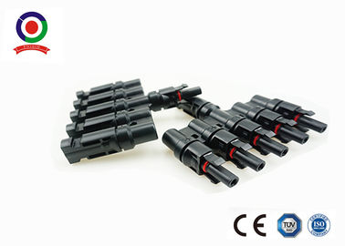 High Voltage Load Capability  Branch Connector 1 To 5 Male Female For PV Module