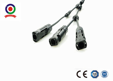 3 Way  PV Panel Connectors Convenient Installation For Photovoltaic Power System