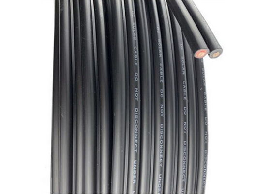 Black EN50618 12AWG XLPO Sheath Twin Core Solar Cable