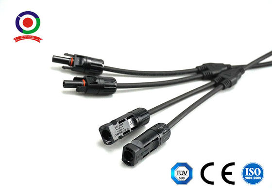 16AWG 14AWG DC Cable Y Branch 2 To 1 Solar Connector