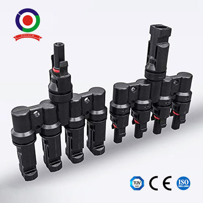 Electrical Pv Photovoltaic T Branch Connector Parallel Connection Ce 30a