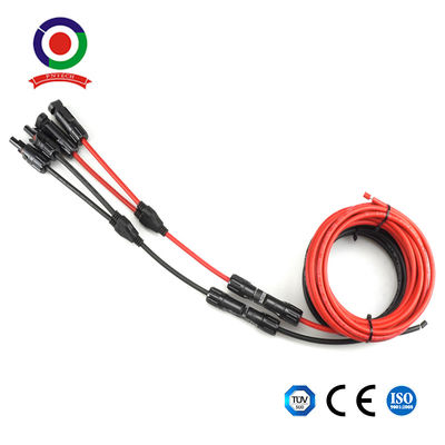 1.5mm2 Male Female Connector To Pv 6kv Solar Panel Extension Cable With Polarity Reverse Adapter Plug
