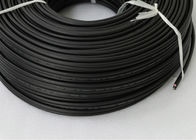 Black 2 Core DC Cable Low Toxicity High Voltage And Current Carrying Capacity