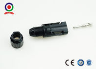 Black Solar Panel Connectors For Outdoor Harsh Environments CE Approved