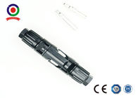 Black DC  Male And Female Connectors 4000W For Solar System Installation