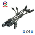 1 Pair Y Branch Parallel Solar Panel Adaptor Cable Connectors 1M2F + 2M1F
