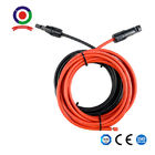 Solar PV Panel Cable Extension Cable Leads With Connectors 6mm2 Red+ Black
