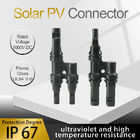 CE 1000V 2 To 1 T/Y Branch Connectors Cable Splitter Coupler For Solar Panel
