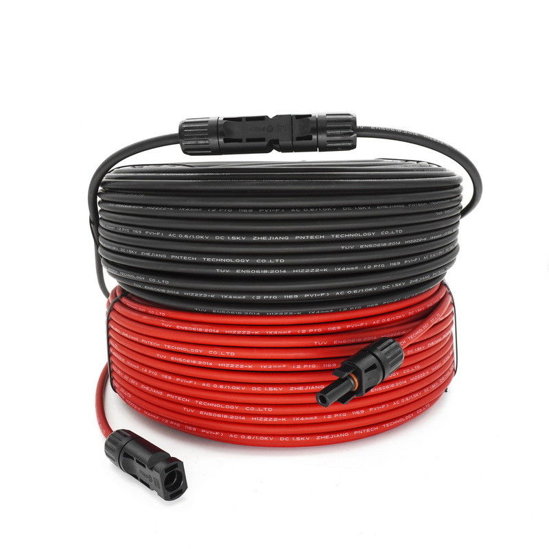 100M 6mm2 PV Wire MC4 Cable 10AWG TUV Proved - Red