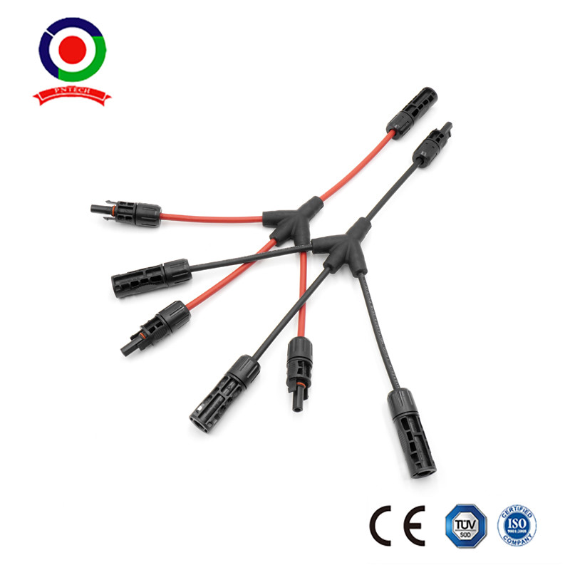Solar Connectors Y Branch Parallel Adapter Cable Wire Plug Tool Kit for