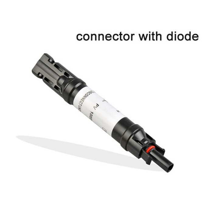 Low Power Loss PPO Diode Connector for Solar Systems