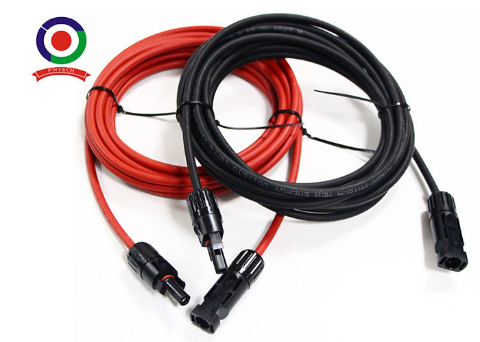 thumbnail image 2 of 12/10 AWG Solar Panel Extension Cable – 1 Pair Red + Black With Connectors 2 of 5