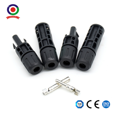 Male And Female Electrical Pin Connectors Solar Cable Connector 1500V DC IP67