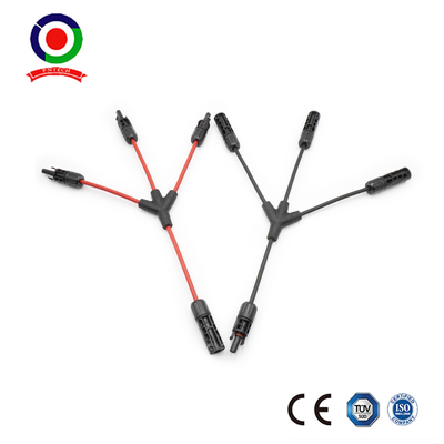 Solar Panel Y Branch Parallel Cable Waterproof 3 To 1 Male Female 1 Pair