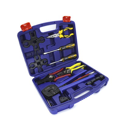 2.5 - 6mm2 Wire Crimping Tool Kit With 5 Interchangeable Jaws Wire Striper Cutter