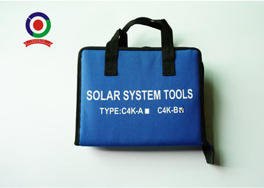Blue Solar PV Tool Kits Carbon Steel Material With  Crimping Stripper And Cutter