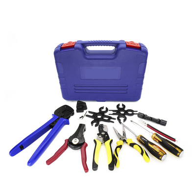 quality MC4 Crimping Tool Set Open Barrel Terminals Wire Stripper Cutter factory