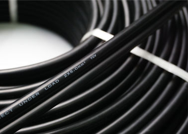 Black Color DC Solar Cable 4mm2 1800V OD 12.5 / 6.0mm XLPE Jacket