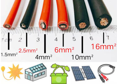 5.9mm OD Solar PV Cable Stranded Tinned Copper Conductor XLPE Insulation
