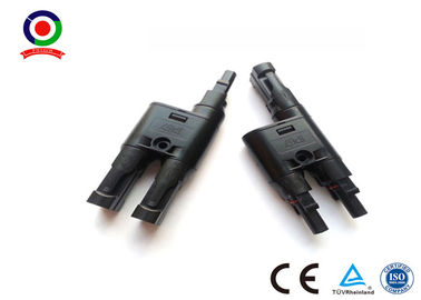 PPO Material  Branch Connector , 1000V DC 30A  Y Connector For Solar Panel