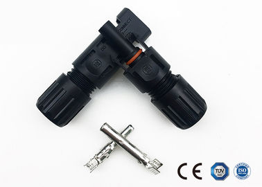 quality Male / Female PC Solar Panel Connectors IP67 30A Rated Current Excellent Performance factory