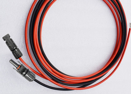 6mm Solar Extension Cable With Connector Good Abrasion Resistance Stable PV Wire