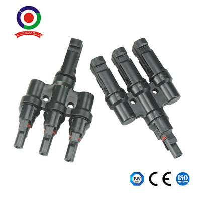 1 Male To 3 Female And 1 Female To 3 Male T Branch Connector 1000VDC 30A