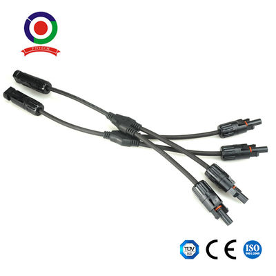 CE 30A Y Branch Parallel Adapter Cable 1 To 2 Solar Panel Connectors Wire Plug