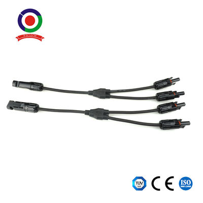 2 To 1 Y Branch Parallel Adapter Cable Wire Plug Solar Connector For Solar Panel