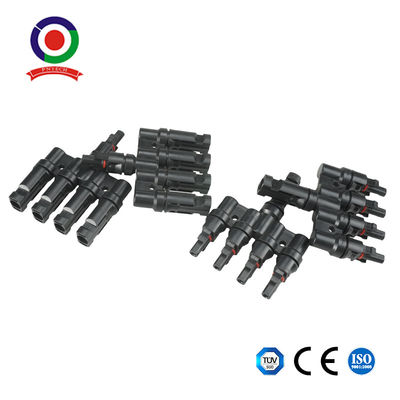 PV Solar Panel Connector 1 To 4 T Branch Connectors Cable Coupler Combiner 1 Pair