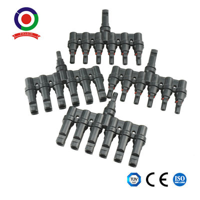 Solar Panel T Branch 6 To 1 6M/F + 6F/M Cable Connector Solar Wire Connectors