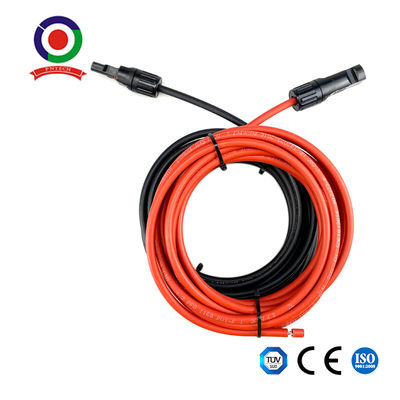 Solar PV Panel Cable Extension Cable Leads With Connectors 6mm2 Red+ Black