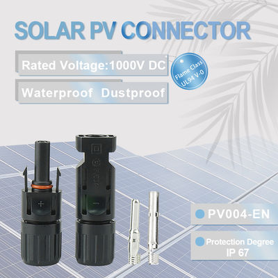 Pntech Male Female IP67 Solar Panel Connectors 30A 1000V DC 1 Pair