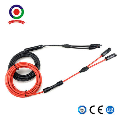 6kv 4mm2 PV Cable Connector UV Resistance Solar Panel Extension Cable TUV Approved