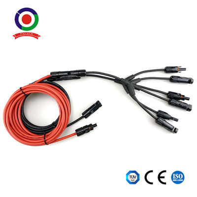 12AWG PV Wire Connector UV Resistance Solar Panel Extension Cable With TUV