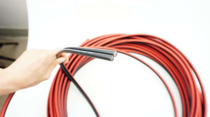 Twin core PV solar cable 2.5mm² with black and red jacket options