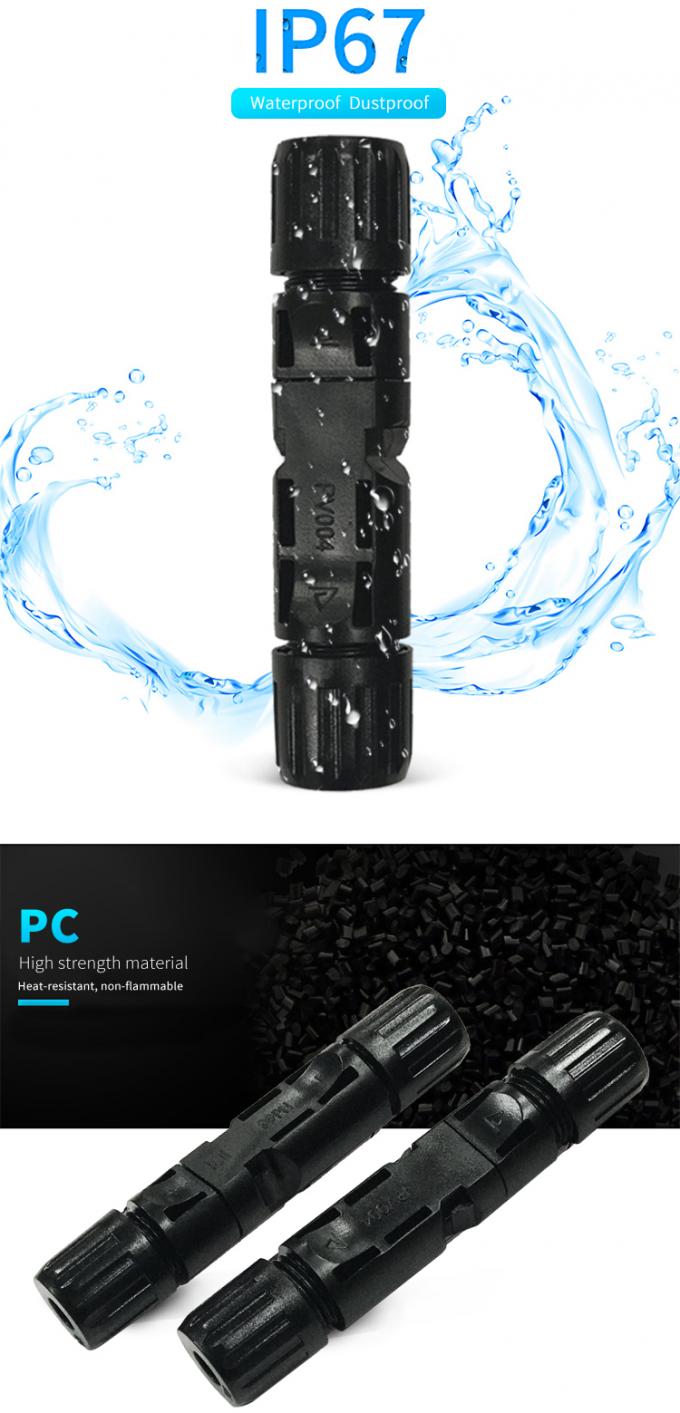 Dust Resistant Cable Connectors Quick Connect High Mechanical Endurance