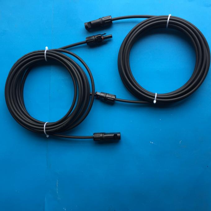 Flexible 4mm2 Solar Panel Extension Cable Quick Connect With Connector