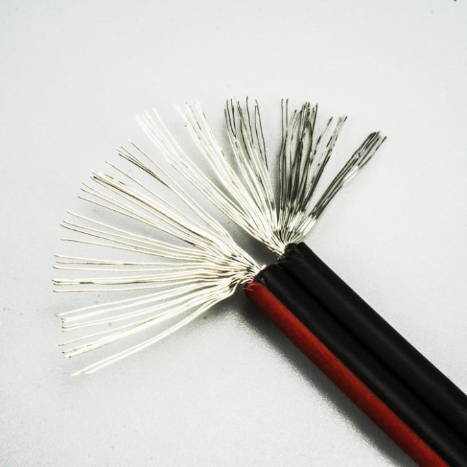 Twin core solar cable 2.5mm² showing construction and labeling